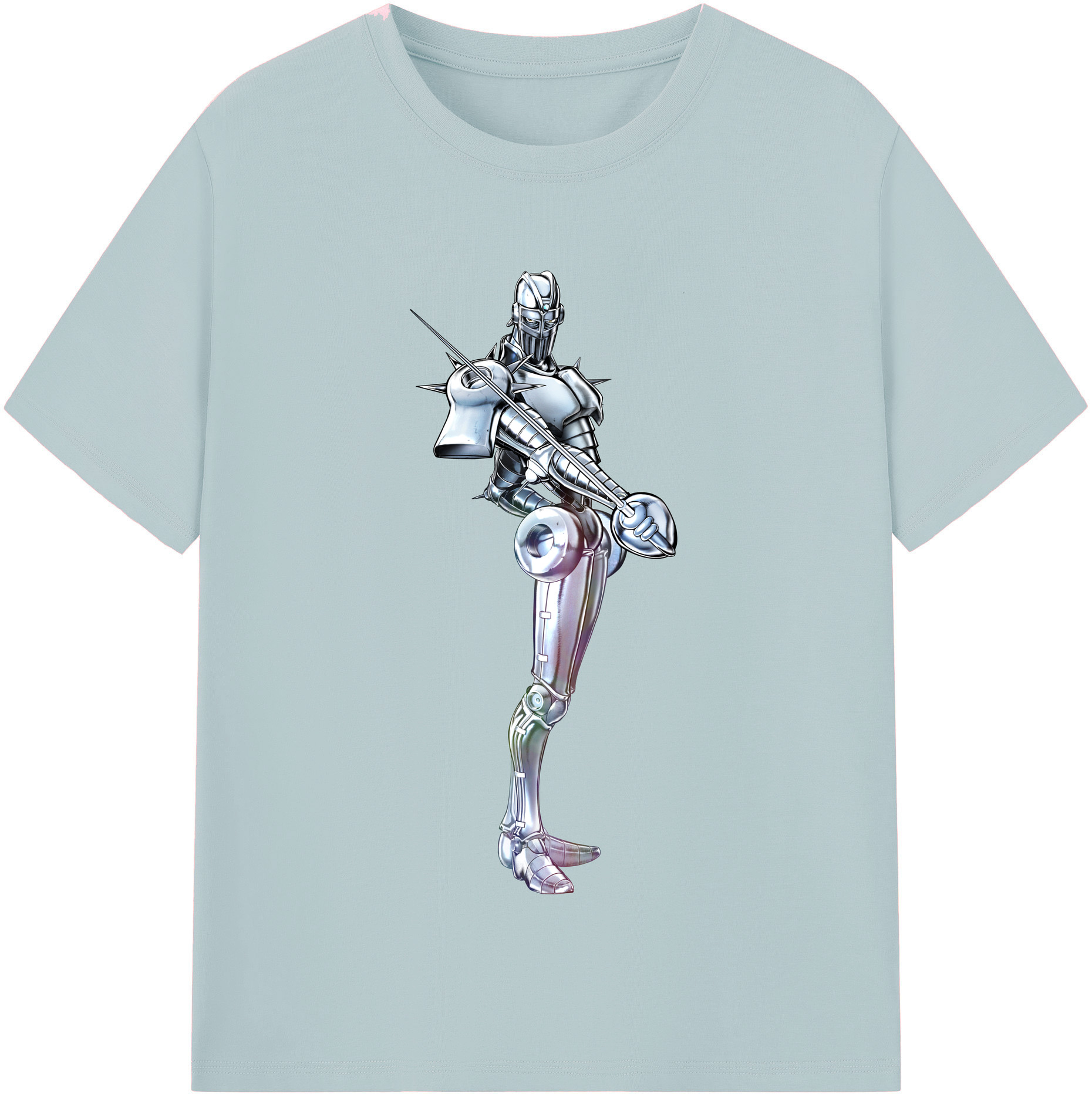 （画像用） ジョジョの奇妙な冒険 ジャン＝ピエール?ポルナレフ JoJo's Bizarre Adventure Jan Pierre Polnareff 綿100％半袖Tシャツ（フロントプリント）